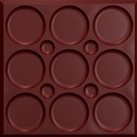 Ceilume Roman Circle 2ft x 2ft Merlot Ceiling Tile V1-ROMNCR-22MEO